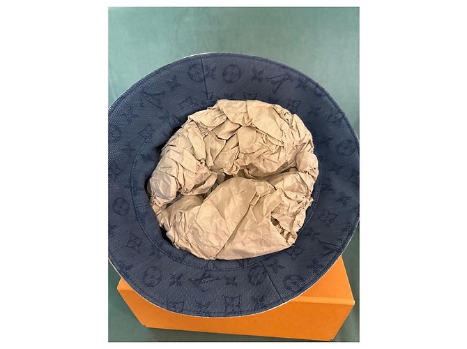 Set di bucket hat e cappellino da baseball Monogram Louis Vuitton Sabbia Blu scuro - vista 4