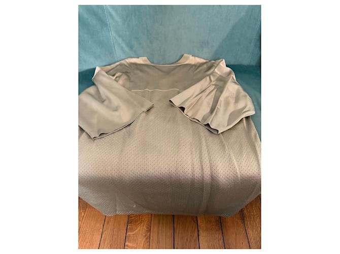 Top de jersey PYTHON con las iniciales "LV" de Louis Vuitton Beige - vista 5