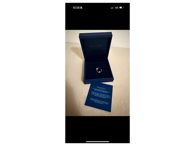 Autre Marque Persee Paris Orecchino a cerchio in oro 18k con diamante e perla D'oro - vista 3