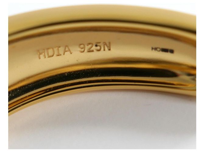 Autre Marque Bracciale Rigido Organic Hot Diamonds x Tasha Ghourin Gold hardware - vista 3