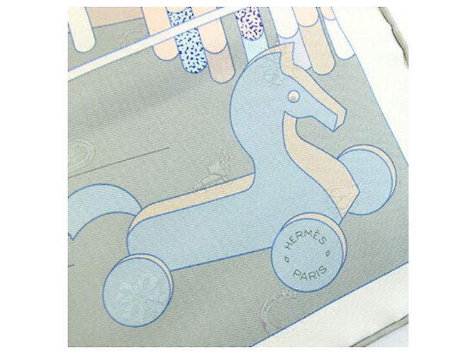 Hermès Seidentuch Hermes 2025 Kollektion Weiß Beige - Ansicht 2