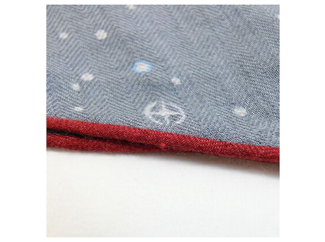 Hermès Hermes Cashmere-Seide Schal in Grau und Rot Braun - Ansicht 8