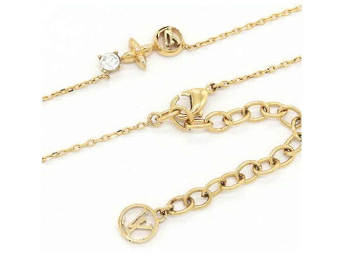Collana con pendente in metallo dorato Louis Vuitton D'oro - vista 3