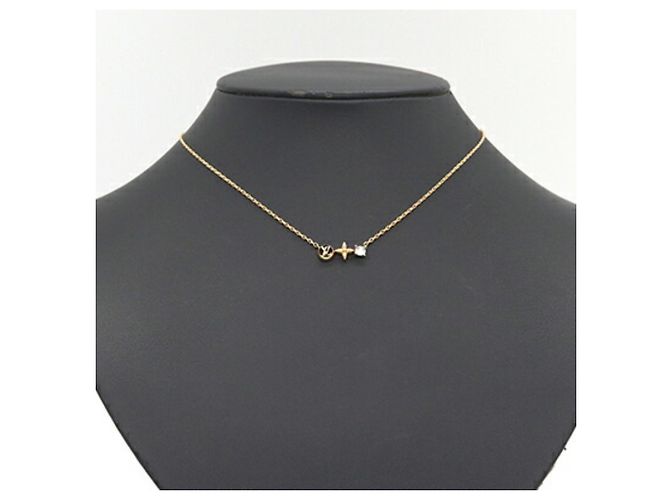Collana con pendente in metallo dorato Louis Vuitton D'oro - vista 7