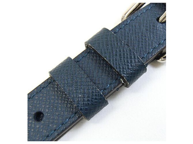 Tracolla Louis Vuitton Taiga Blue Marine Blu navy - vista 4