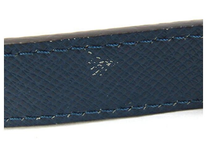 Tracolla Louis Vuitton Taiga Blue Marine Blu navy - vista 6
