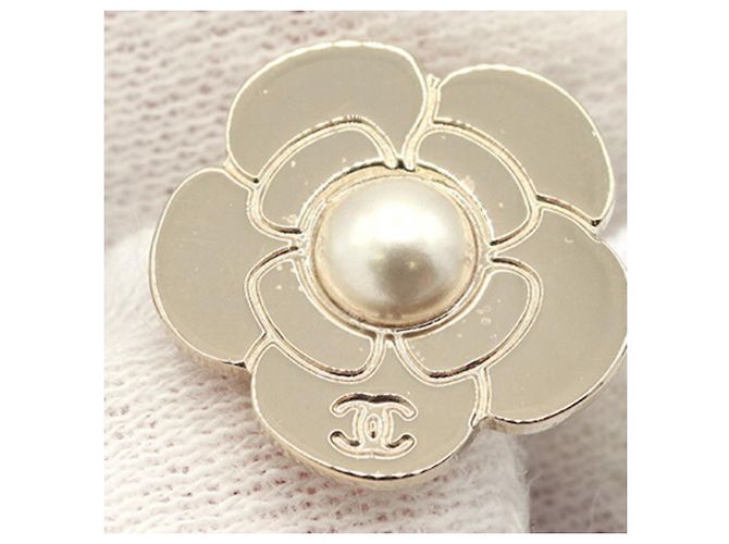 Orecchini Chanel in metallo argento - vista 5