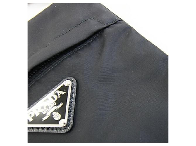 Borsa a tracolla in nylon nero Prada - vista 5