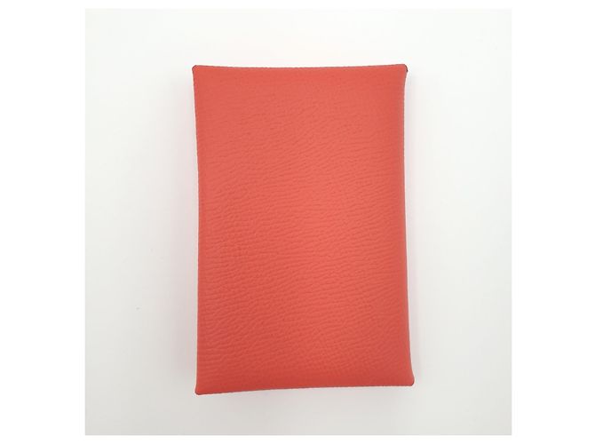 Hermès Tarjetero Calvi, Epsom Calfskin, rose Jaipur/rose eglan Rosa - vista 3