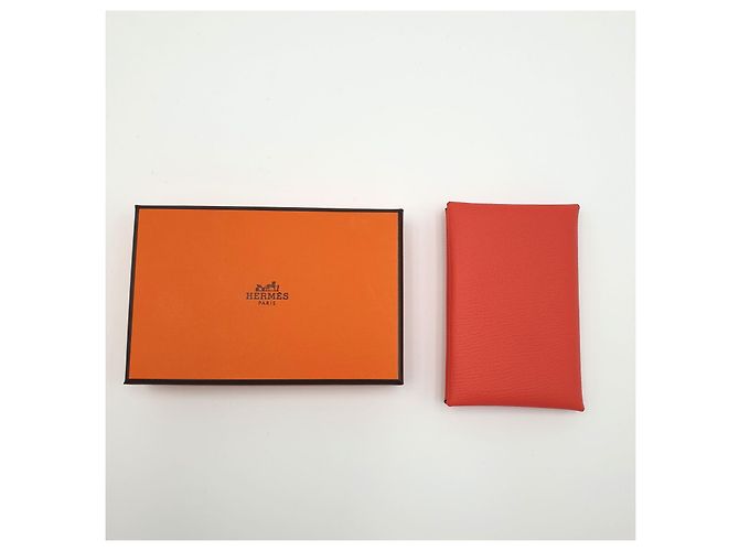 Hermès Tarjetero Calvi, Epsom Calfskin, rose Jaipur/rose eglan Rosa - vista 6