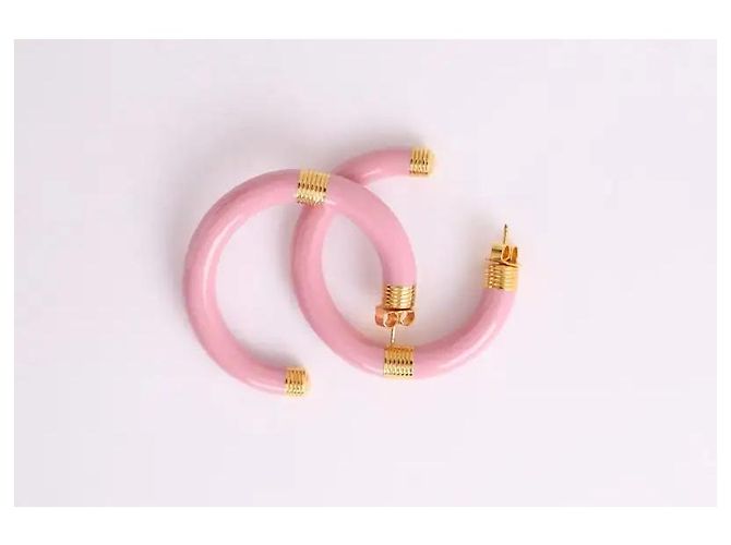 Aurelie Bidermann Pendientes rosas - vista 3