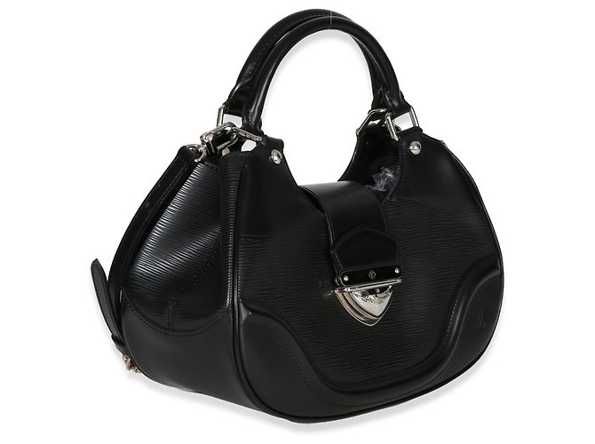 Borsa a tracolla Montaigne in pelle Epi nera Louis Vuitton Nero - vista 2