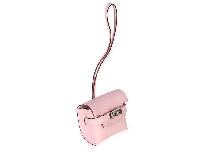 Hermès Rose Sakura Swift Kelly Festival Charm - vista 4