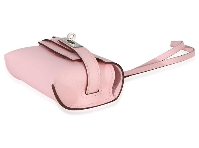 Hermès Rose Sakura Swift Kelly Festival Charm - vista 6