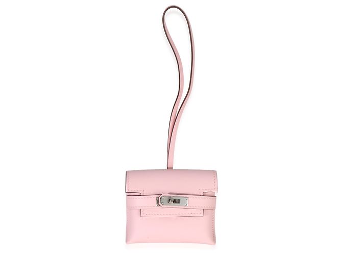 Hermès Rose Sakura Swift Kelly Festival Charm - vista 8