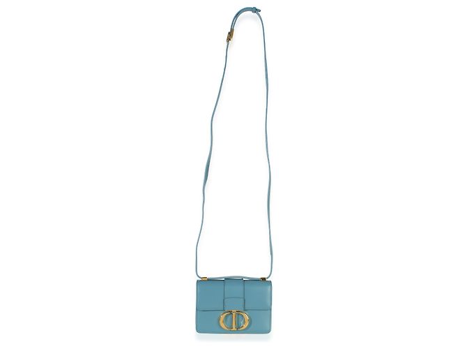 Micro bolso 30 Montaigne en piel de becerro azul Christian Dior - vista 5