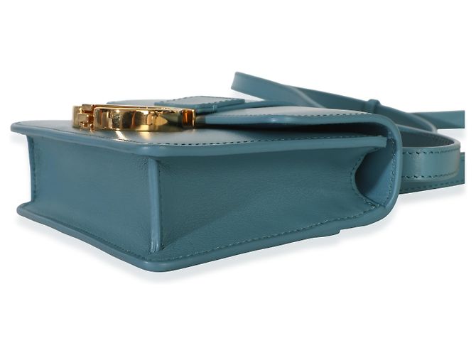 Micro bolso 30 Montaigne en piel de becerro azul Christian Dior - vista 6