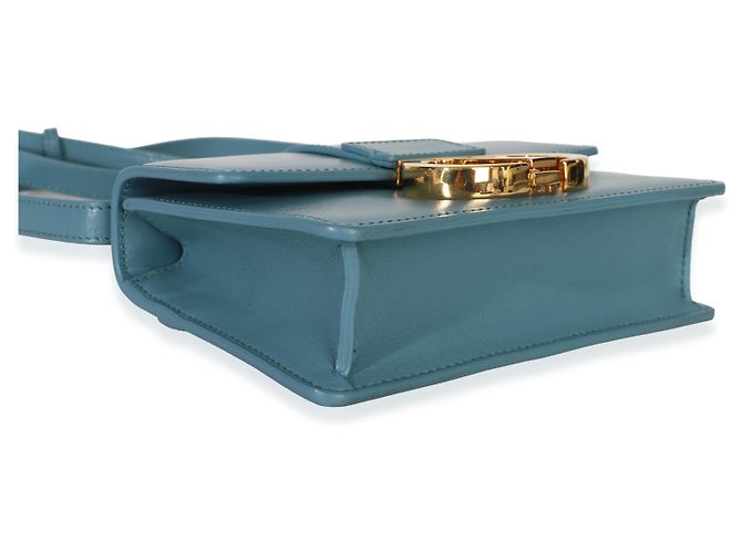 Micro bolso 30 Montaigne en piel de becerro azul Christian Dior - vista 7