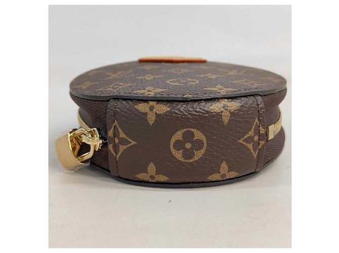 Pochette Monogram Eyeshadow Louis Vuitton Marrone - vista 4
