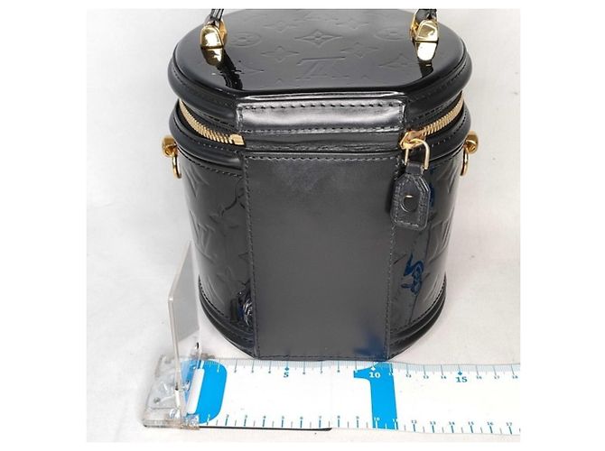 Beauty Case Louis Vuitton Monogram Vernis Cannes PM Nero - vista 2