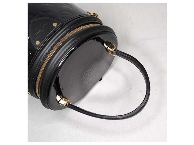 Beauty Case Louis Vuitton Monogram Vernis Cannes PM Nero - vista 3