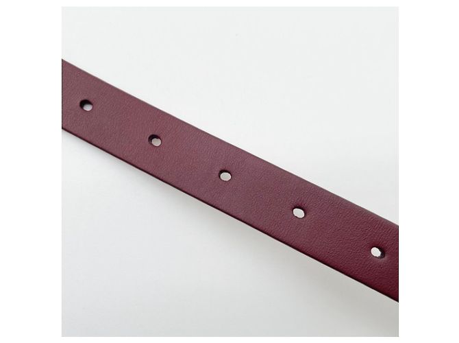 Cinturón reversible Christian Dior Saddle Burdeos - vista 5