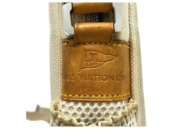Borsa Louis Vuitton Damier Geant Louis Vuitton Cup Weatherly Bianco - vista 8