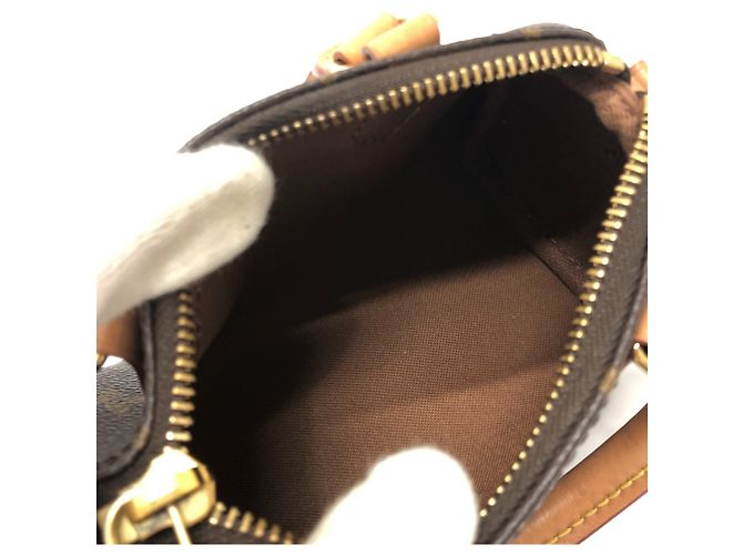 Louis Vuitton M81085 Nano Speedy 2-Way Bag Marrone - vista 12