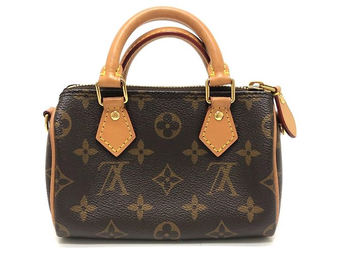 Louis Vuitton M81085 Nano Speedy 2-Way Bag Marrone - vista 2