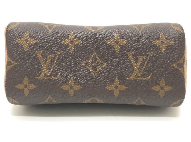 Louis Vuitton M81085 Nano Speedy 2-Way Bag Marrone - vista 5