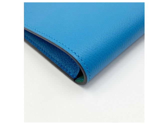 Hermès Cartera larga Hermes en Azul Verde Naranja - vista 4
