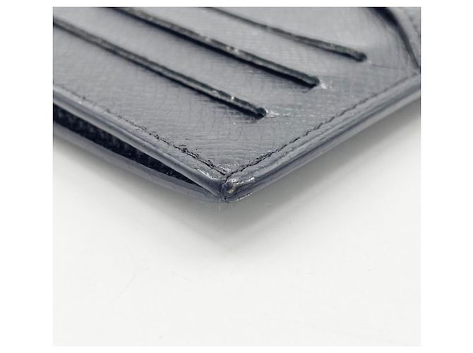 Louis Vuitton Taiga Leather Card Case Black Grey - view 5