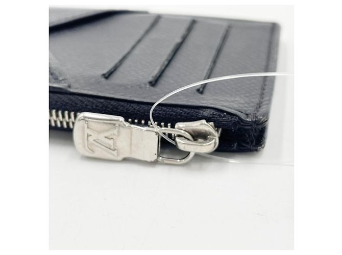 Louis Vuitton Taiga Leather Card Case Black Grey - view 7