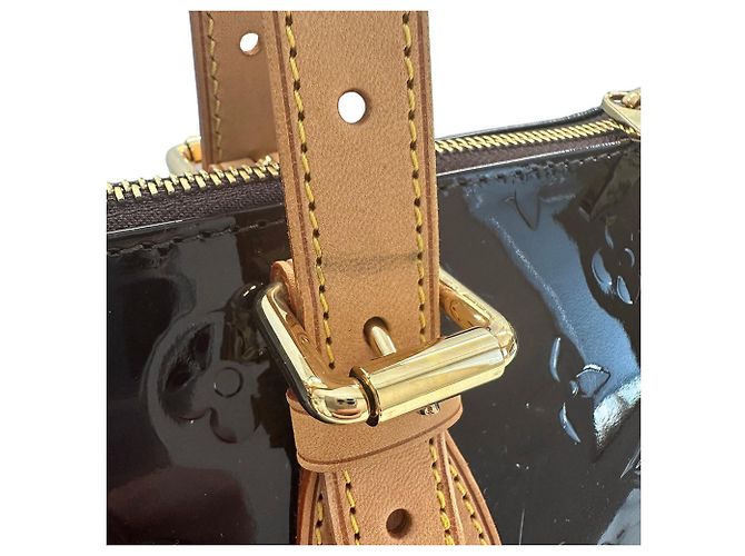 Rosewood Borsa Louis Vuitton Monogram Vernis Bordò Porpora - vista 6