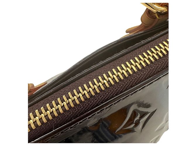 Rosewood Borsa Louis Vuitton Monogram Vernis Bordò Porpora - vista 7
