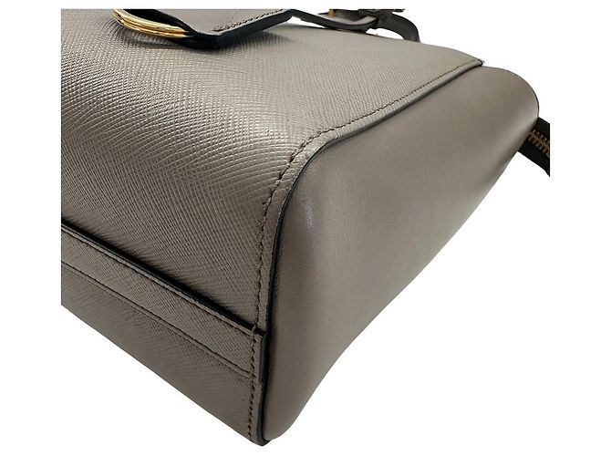 Prada Saffiano Lederhandtasche Braun - Ansicht 5