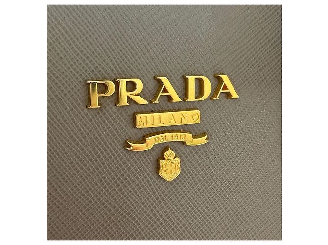 Prada Saffiano Lederhandtasche Braun - Ansicht 8