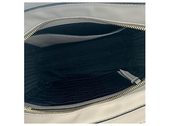 Prada Saffiano Lederhandtasche Braun - Ansicht 9