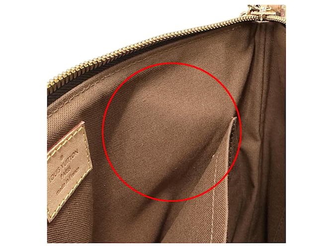 Palermo Borsa Louis Vuitton Monogram Marrone - vista 8