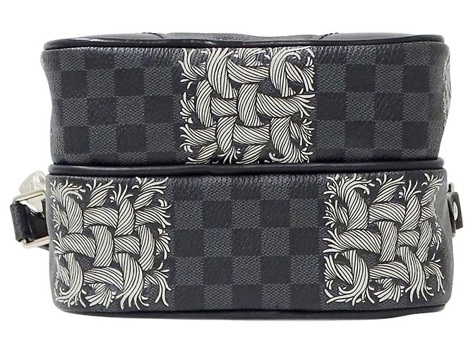 Borsa Louis Vuitton Damier Graphite Christopher Nemeth da uomo Nero Damier ebene - vista 3