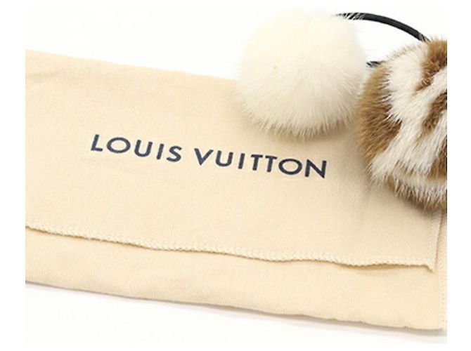Louis Vuitton Haargummi Braun Weiß - Ansicht 5