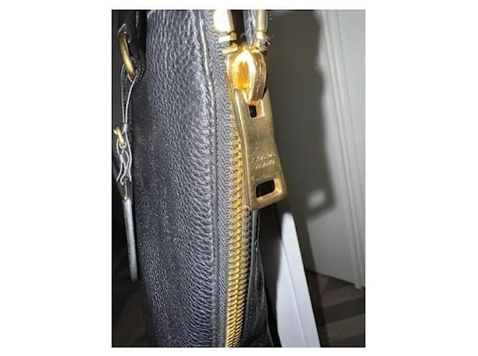Borsa Prada  tote in vitello nero - vista 10