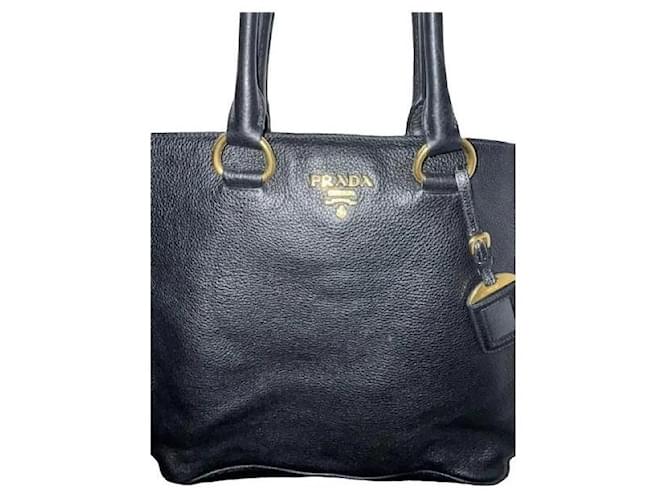 Borsa Prada  tote in vitello nero - vista 12