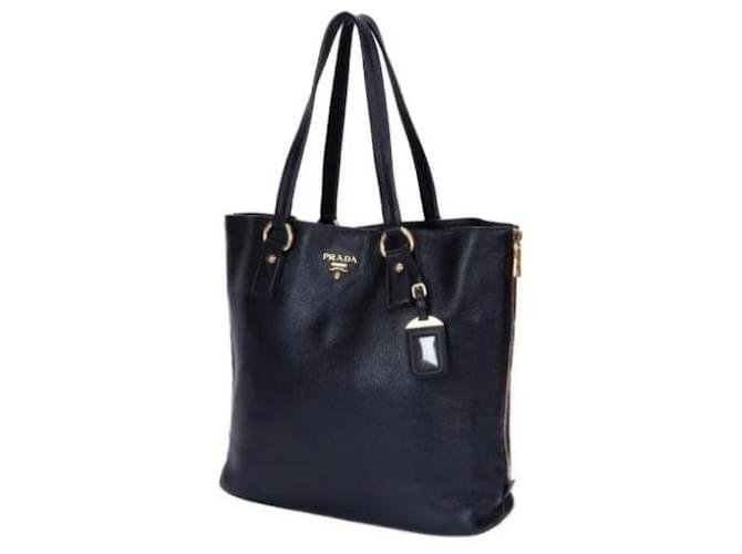 Borsa Prada  tote in vitello nero - vista 2
