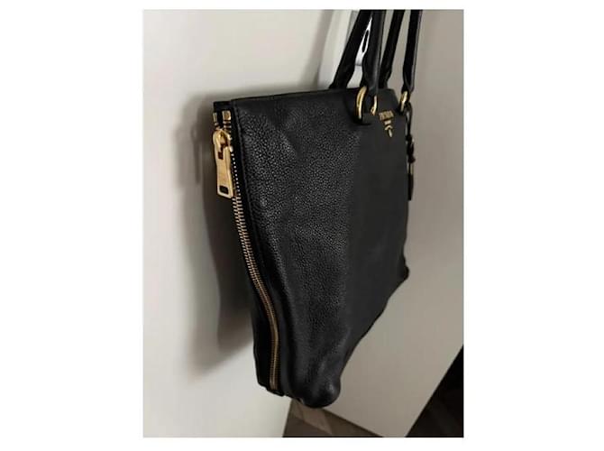 Borsa Prada  tote in vitello nero - vista 6