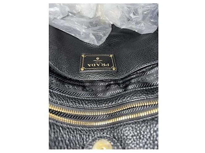 Borsa Prada  tote in vitello nero - vista 8