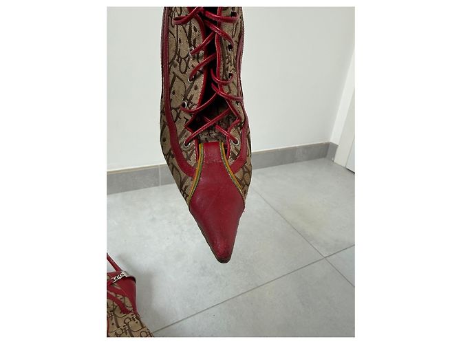 Botas Dior Rasta de lona Oblique y cuero Multicolor - vista 9