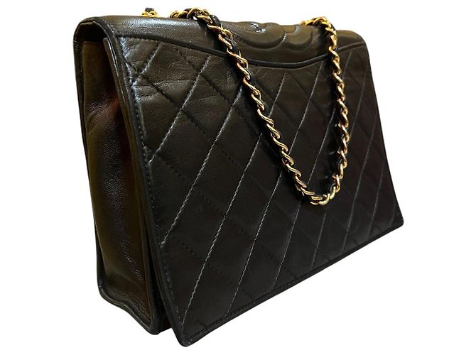 Borsa Chanel CC Quilted Lambskin Full Flap 1989 - vista 2