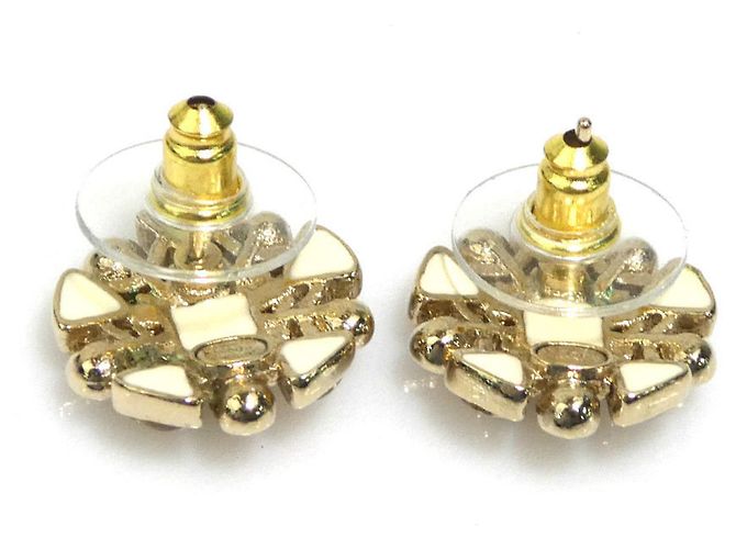 Chanel Gold Stud Ohrringe Golden - Ansicht 5