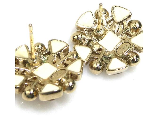 Chanel Gold Stud Ohrringe Golden - Ansicht 6